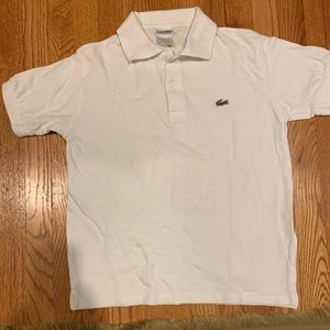 White polo with 2 buttons short sleeve